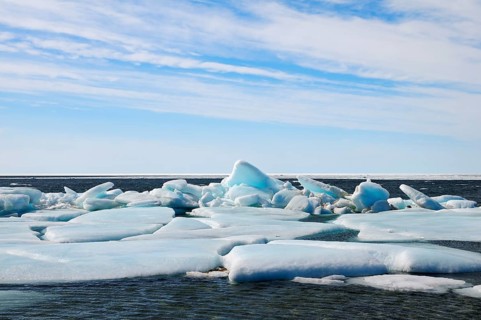 Ice floes in the Beaufort Sea
