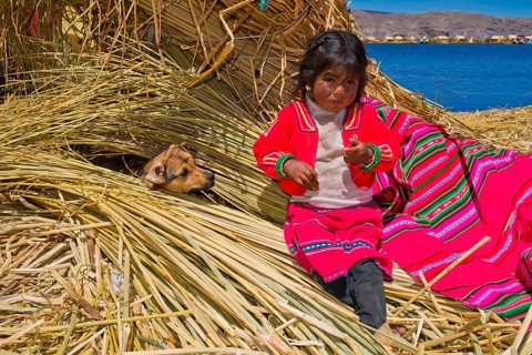 Young girl of the Uro Indians