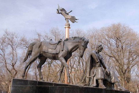 Bronze monument to Anton Golovaty or Antin Holovaty