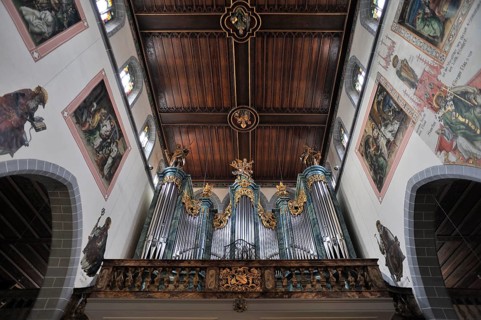 Interior with organ loft