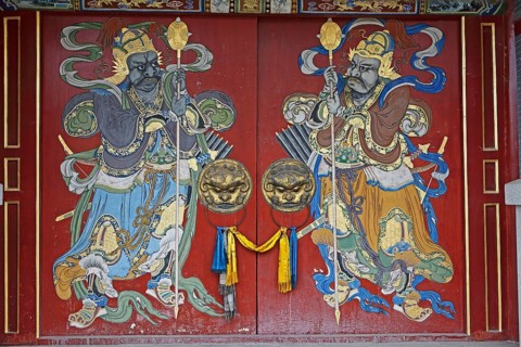 Painting on a gate