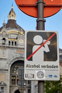 Signs in the city centre