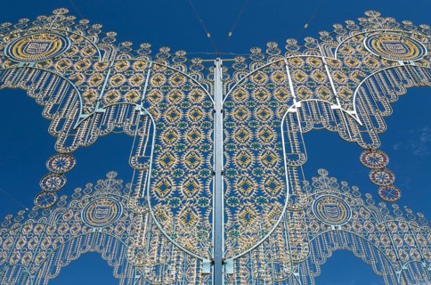Festive decoration at the Feria del Caballo