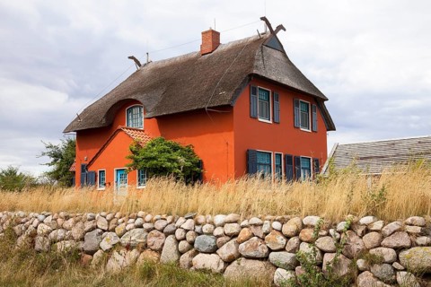House with thatched roof