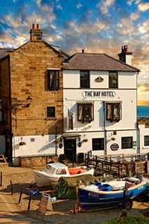 Fishing boats and the Bay Hotel