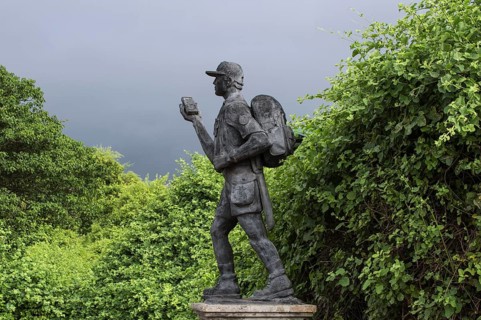 Memorial to the park rangers of the Galapagos