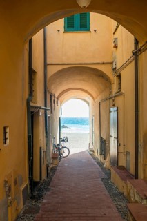 Passage in a house on the coast