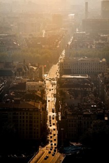 View of Lyon from Basilica Notre-Dame de Fourviere