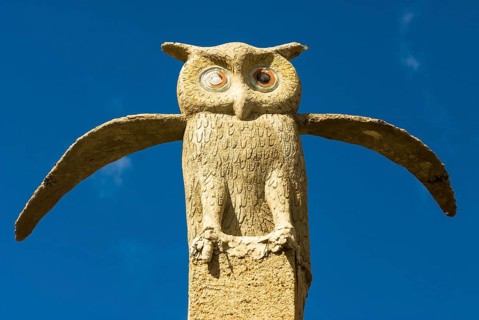 Owl sculpture