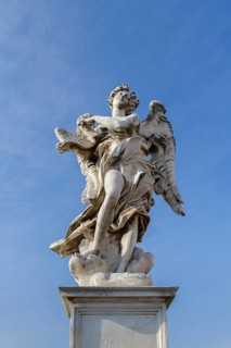 Bernini statue on Ponte Sant'Angelo bridge
