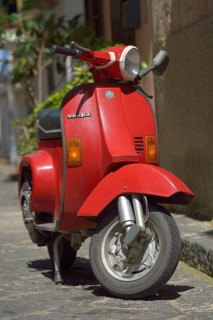Vespa motor scooter