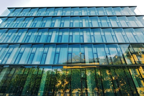 Glass facade
