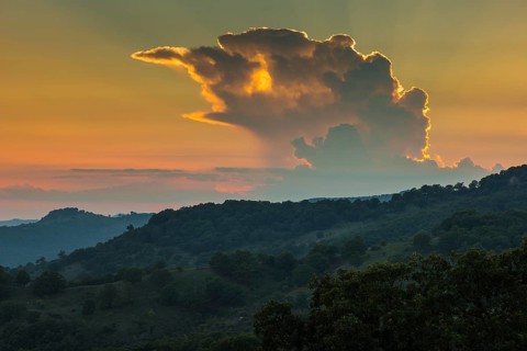 Sunset over the Nebrodi Nature Park