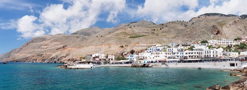 View of Hora Sfakion or Sfakia
