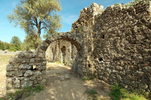 Ruins of ancient city of Olympos