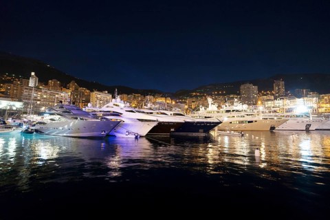 Yachts in Port Hercules or Port Hercule
