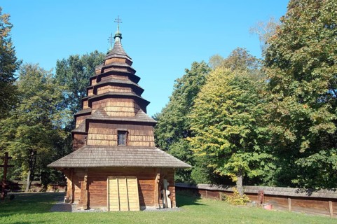 Old wooden Christian church