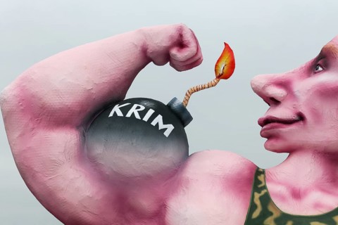 Putin flexing his muscles