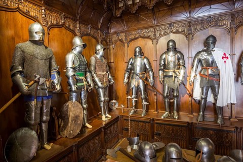 Armory at the Castillo de Belmonte castle