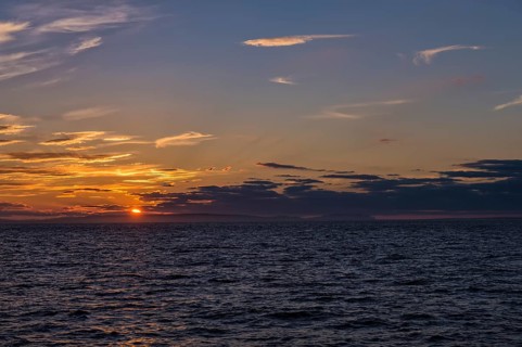 Sunset over the Bering Strait