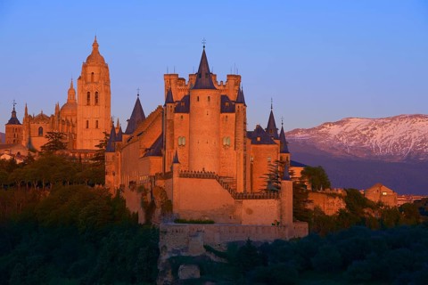 Segovia Cathedral and Alcazar fortress