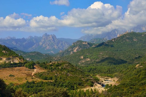 Solenzara Valley and the Aiguilles de Bavella