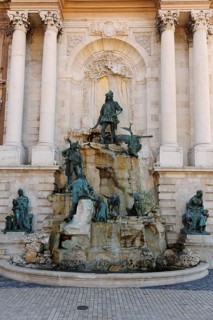 Matthias Fountain at the Hungarian National Gallery