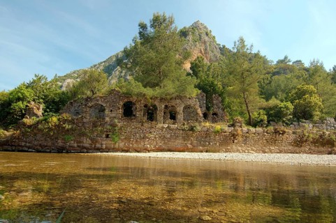 Ruins of ancient city of Olympos