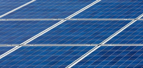 Photovoltaic elements on the roof of a house