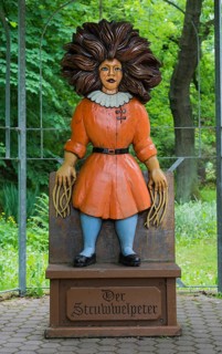Title character from the 'Struwwelpeter' children's book by Heinrich Hoffmann