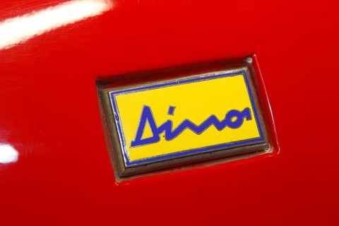 Fiat Dino logo on a car