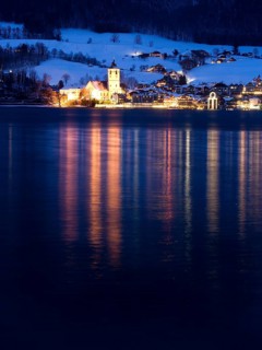 Lake Wolfgang at Christmas time