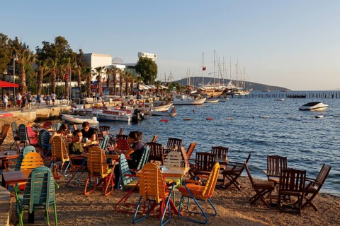 Kumbahce bay with Halicarnassus Club