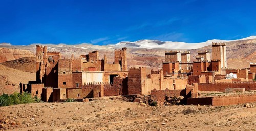 Glaoui Kasbah in the foothills of the Atlas mountains