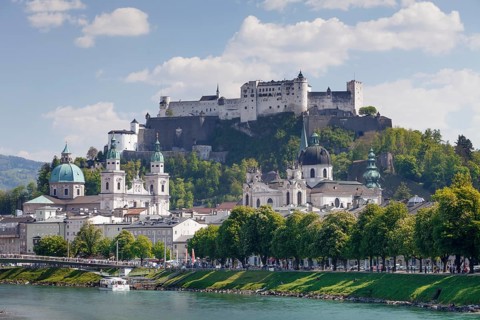 Historic centre with Hohensalzburg Fortress and Salzburg Cathedral