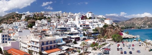 The seaside village of Agia Galini