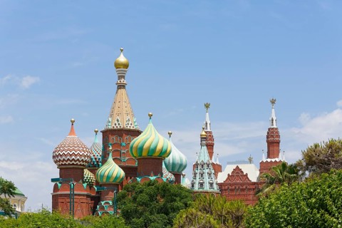 Kremlin Palace Hotel and a Kremlin replica