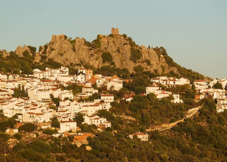 The White Town of Gaucin below a Moorish fort