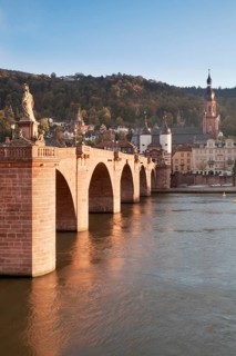 Karl-Theodor-Bridge with City Gate and the Church of the Holy Spirit