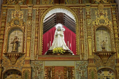 Altar of the Parish Church of Nuestra Senora de Regla in Pajara