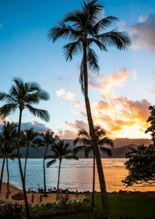 Sunset in Hanalei Bay