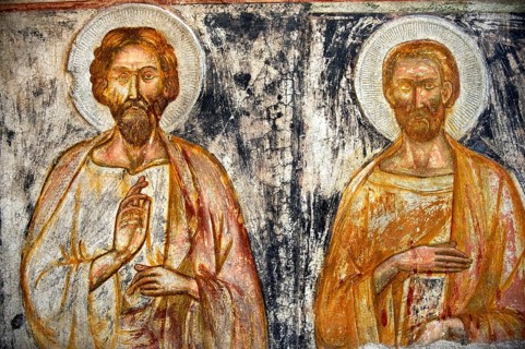 Fresco with Christ Pantocrator