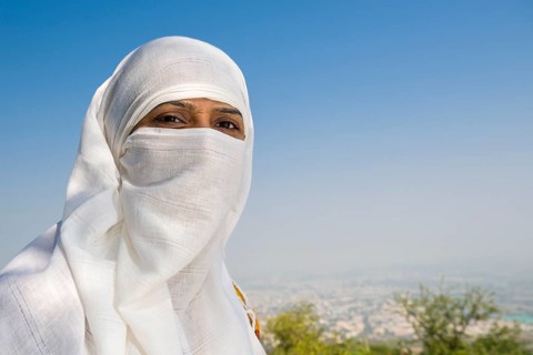 A Jain pilgrim woman