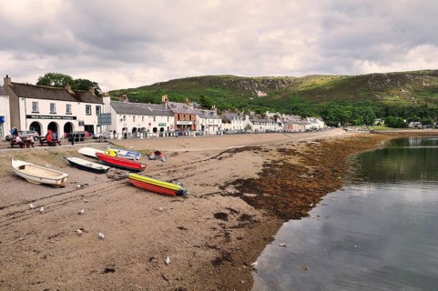 Boats on the beach of Shore Street