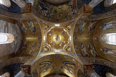 Dome with Byzantine mosaics