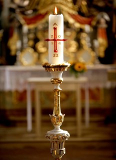 Easter candle for the year 2014