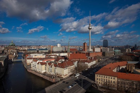 View of Alexanderplatz square and Berlin-Mitte quarter