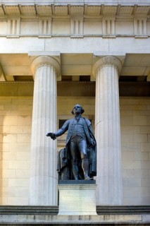 George Washington Monument in front of Federal Hall