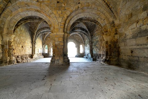 Chapter house of Kirkstall Abbey