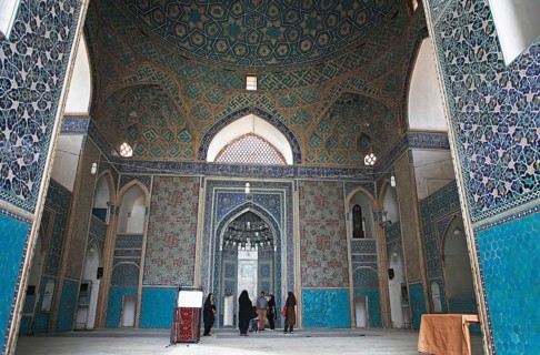 Prayer hall of the Masjed-i Jame Mosque or Friday Mosque